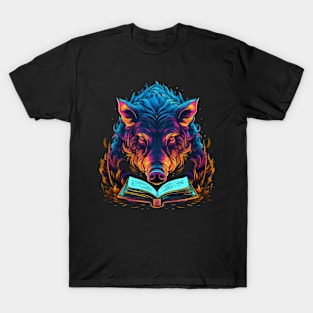 Wild Boar Reads Book T-Shirt